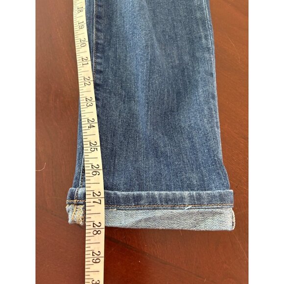 Joe’s Jeans The Boyfriend Slim Cuffed Mid Rise Denim Size 28 Medium Wash - Picture 9 of 13